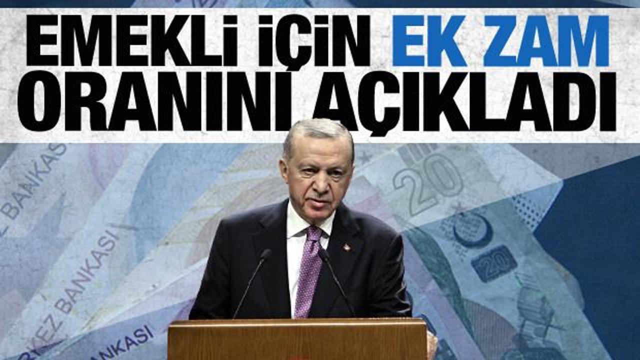 Cumhurbaşkanı Erdoğan'dan SSK ve Bağkur emeklisine ek zam müjdesi!