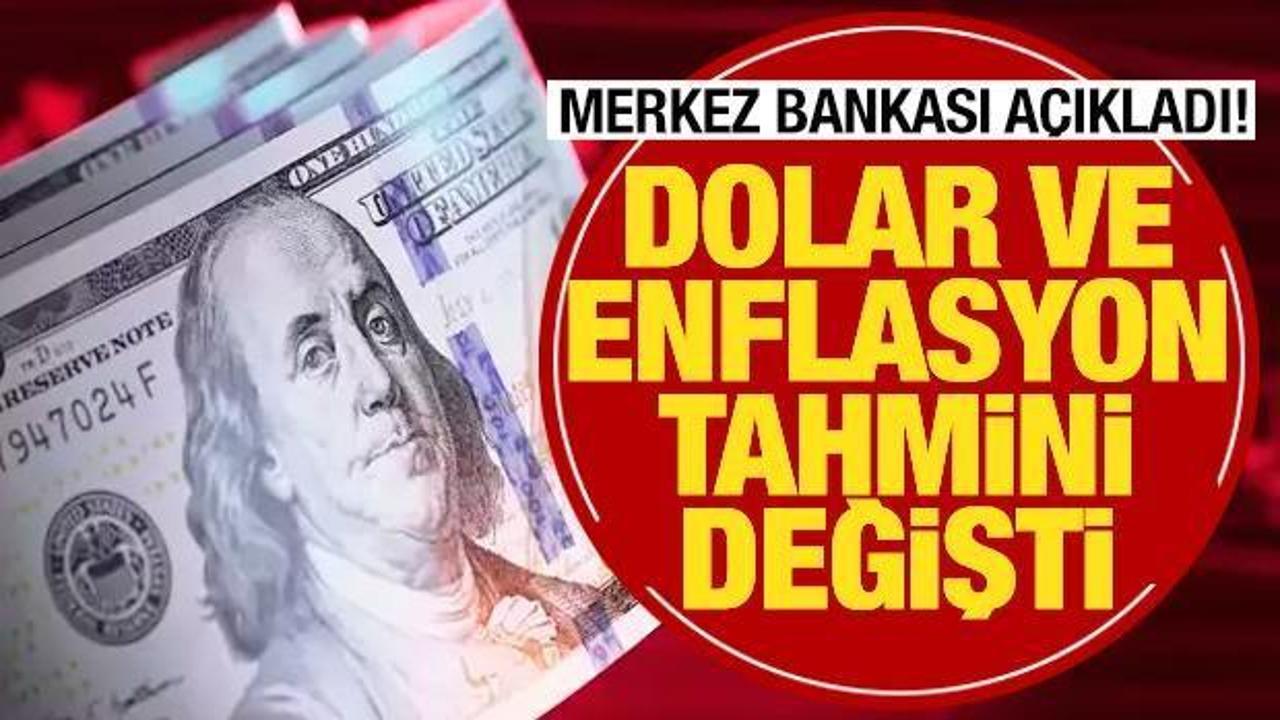 Merkez Bankası, yıl sonu dolar ve enflasyon beklentisini açıkladı