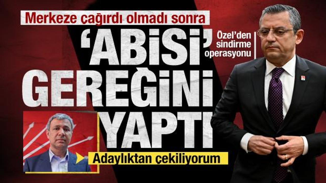 Özgür Özel'den 'adaylıktan çekil' baskısı... Kılıçdaroğlu'nun adayı Orhan Sümer'e tehdit!