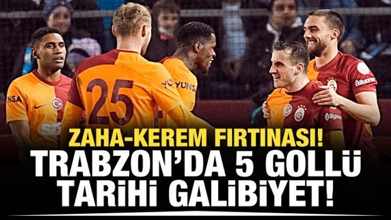Trabzon'da Zaha-Kerem fırtınası! 5 goll&uuml; tarihi galibiyet...