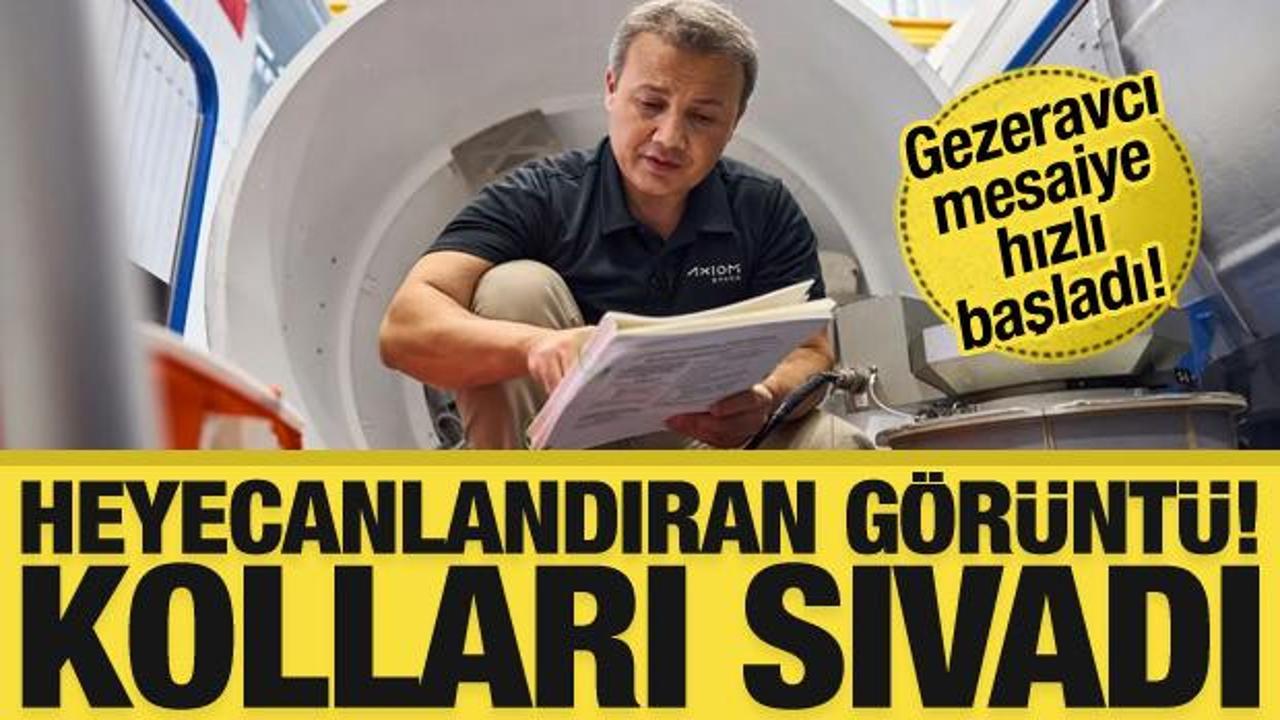 Alper Gezeravcı uzayda deney &ccedil;alışmalarına başladı! İşte ger&ccedil;ekleştireceği 13 deney....