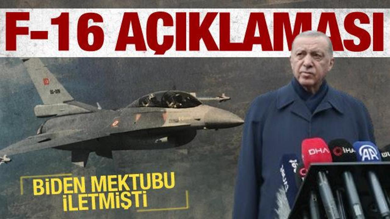 Biden mektubu iletti! Erdoğan'dan F-16'lar için son dakika açıklaması