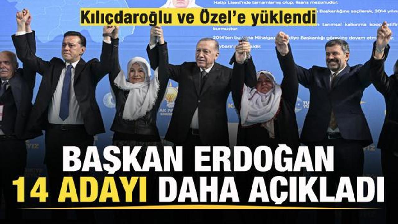 Erdoğan Eskişehir adaylarını tanıttı! Kılı&ccedil;daroğlu ve &Ouml;zel'e y&uuml;klendi