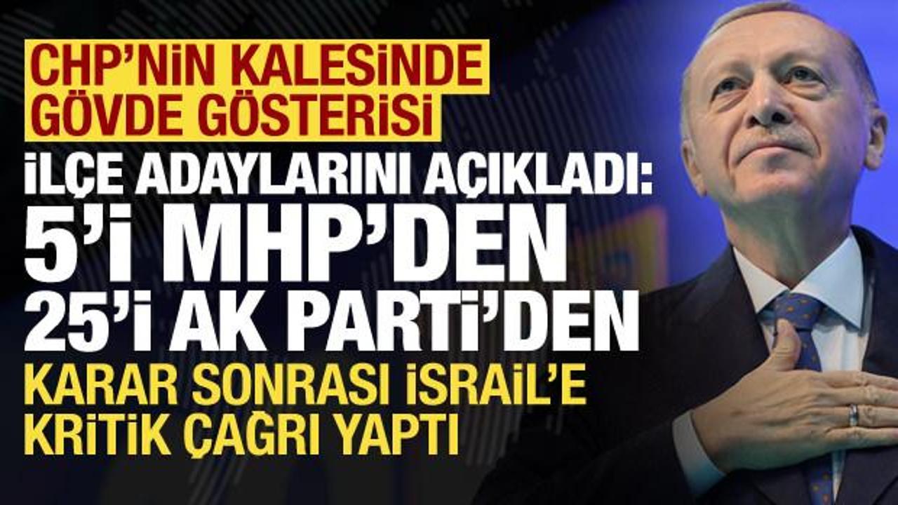 Erdoğan, İzmir İlçe Belediye başkan adaylarını duyurdu! 5'i MHP'den 25'i AK Parti'den...