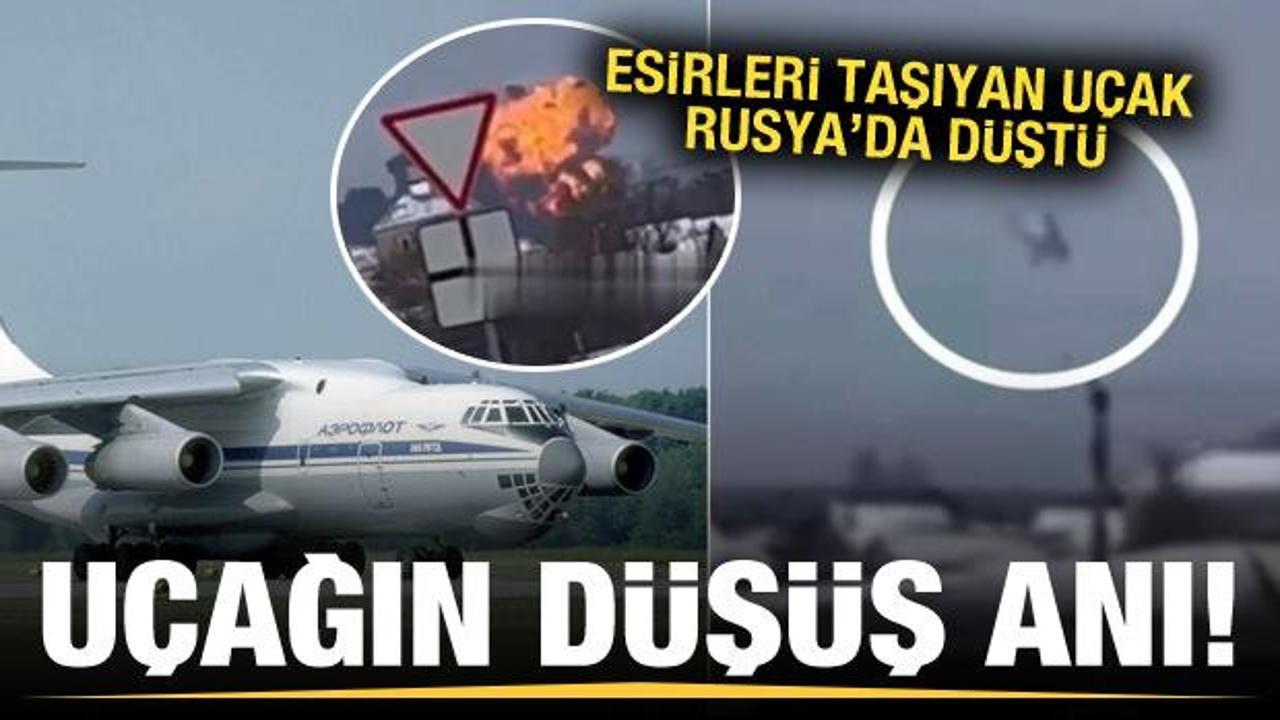 Onlarca Ukraynalı esiri taşıyan uçak Rusya'da düştü