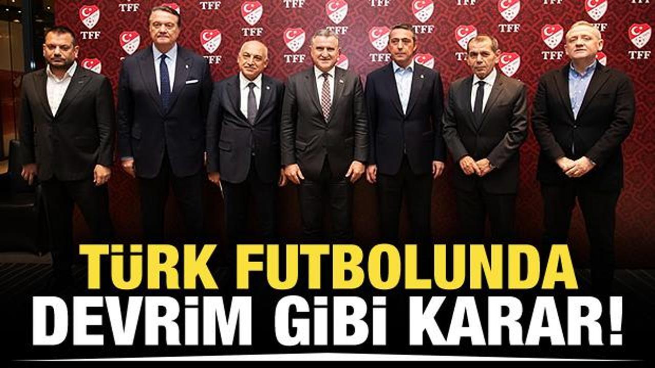Türk futbolunda devrim gibi karar!