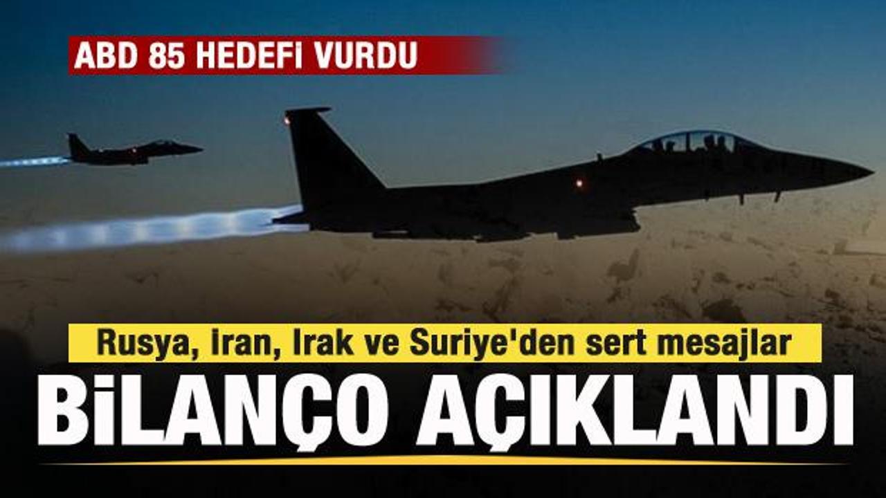 ABD'den misilleme saldırısı! Rusya, İran, Irak ve Suriye'den a&ccedil;ıklama! Bilan&ccedil;o duyuruldu!