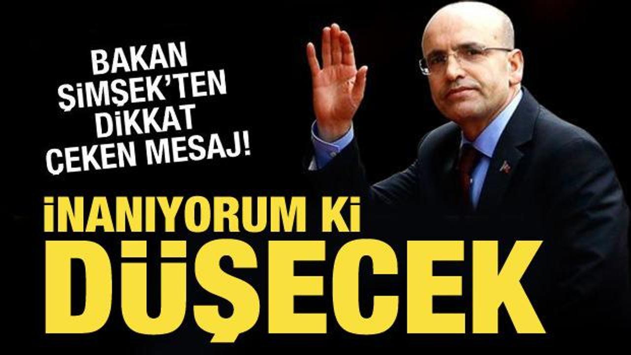 Bakan Mehmet Şimşek'ten enflasyon a&ccedil;ıklaması