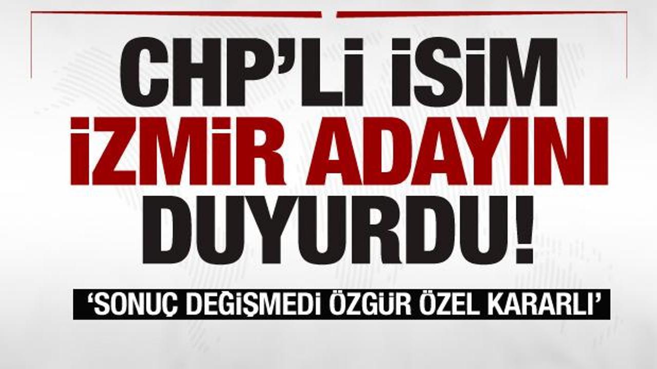 Barış Yarkadaş, CHP'nin İzmir adayını duyurdu!