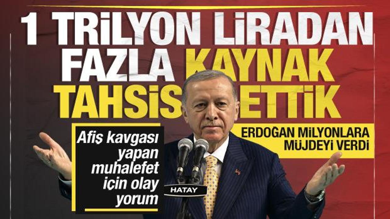Cumhurbaşkanı Erdoğan: Depremzede iller i&ccedil;in 1 trilyon liradan fazla kaynak tahsis ettik