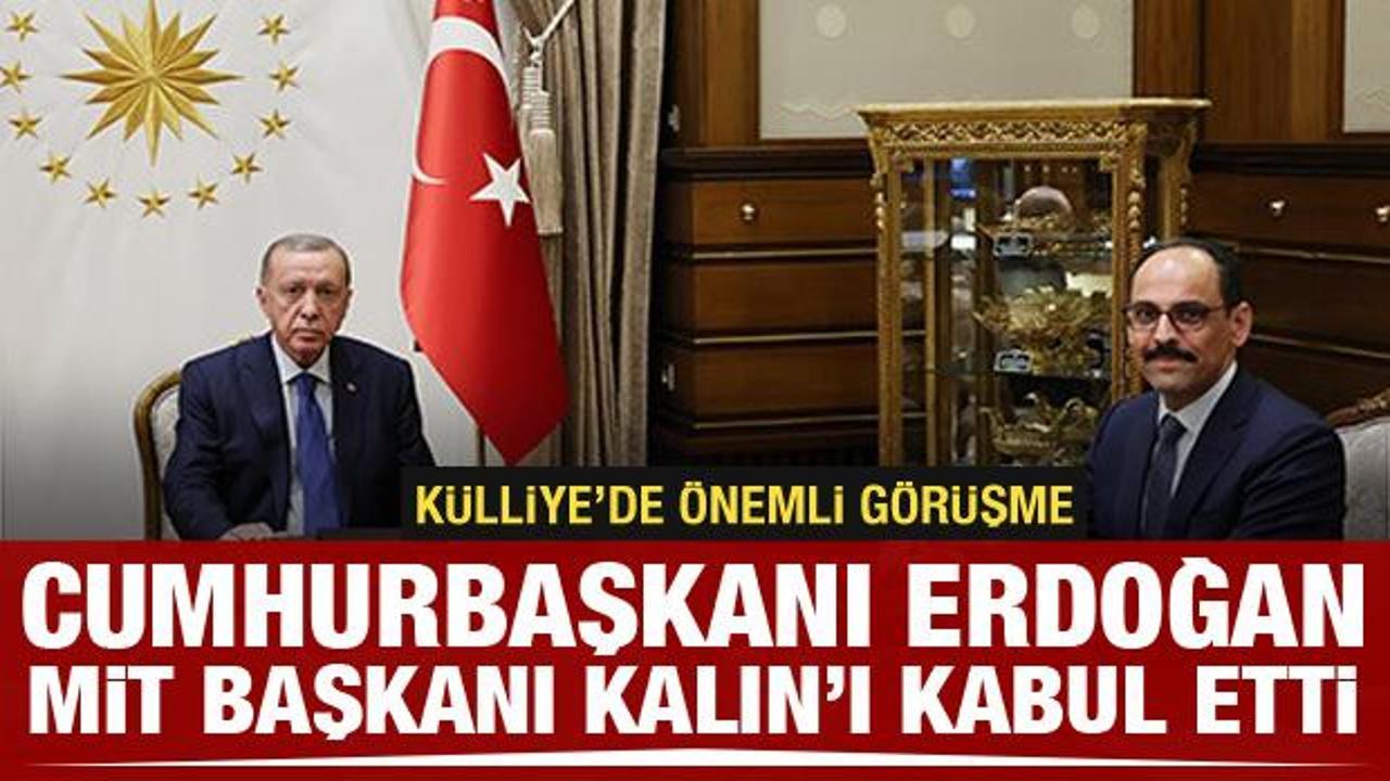  Cumhurbaşkanı Erdoğan MİT Başkanı İbrahim Kalın'ı kabul etti 