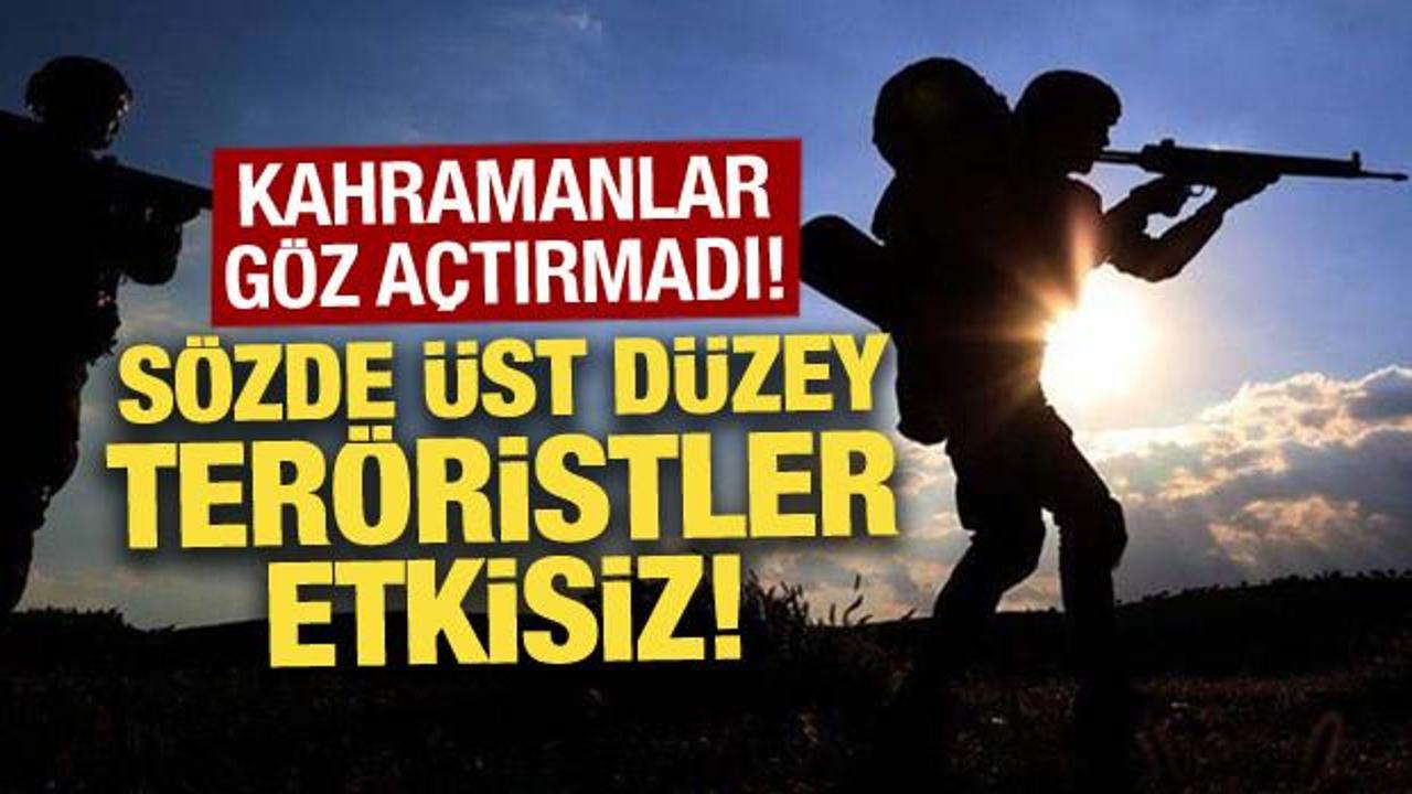 Kahramanlar göz açtırmadı: 64 sözde üst düzey terörist etkisiz!