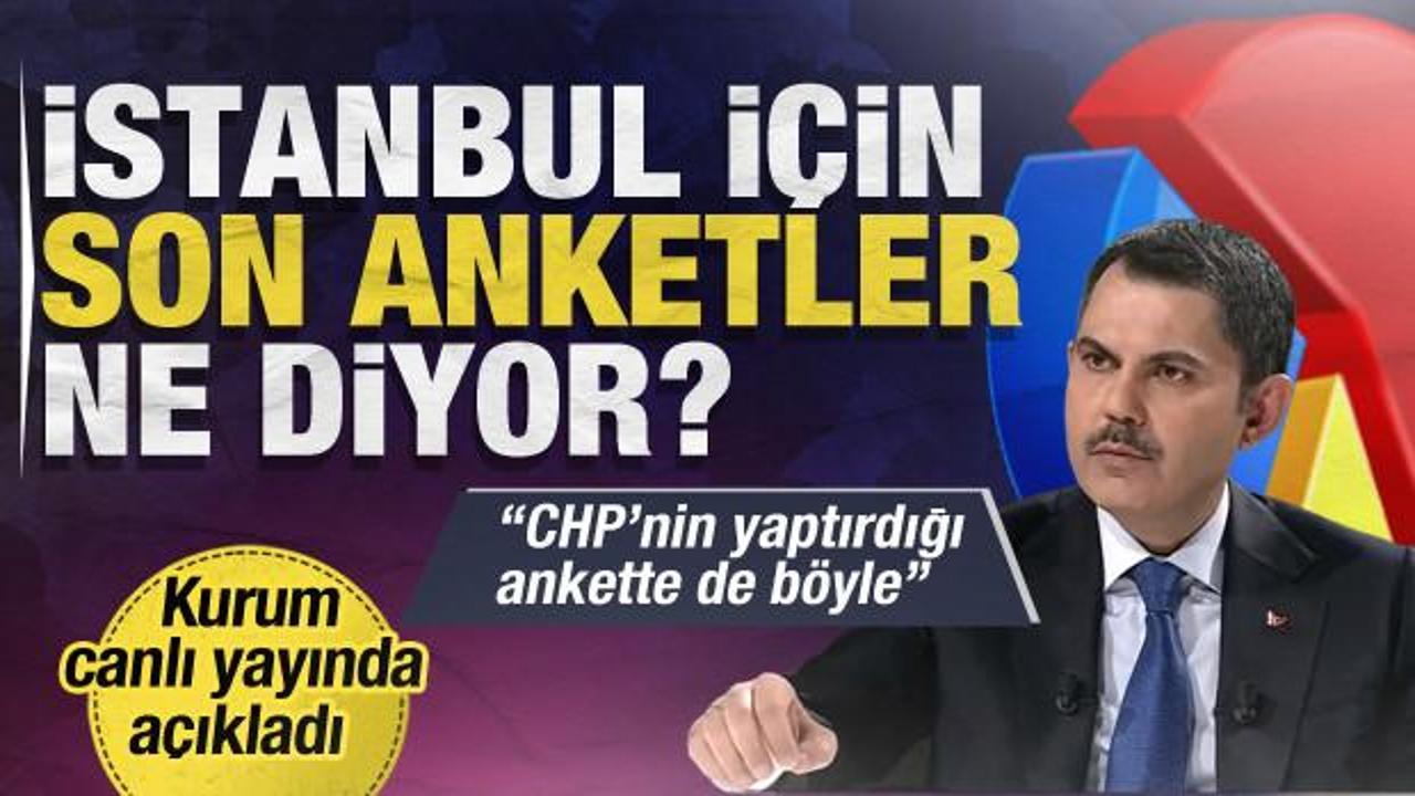 Murat Kurum İstanbul'daki son anket sonuçlarını açıkladı! 