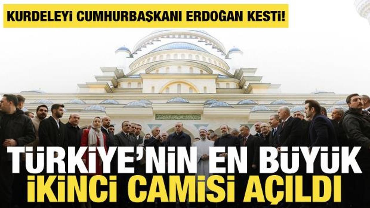 T&uuml;rkiye'nin en b&uuml;y&uuml;k ikinci cami Şahinbey Millet Camii a&ccedil;ıldı