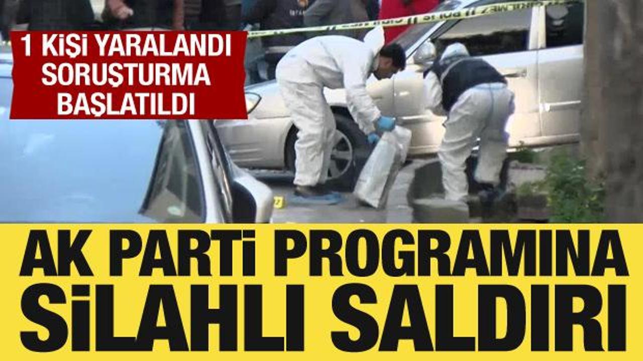 AK Parti programında silahlı saldırı