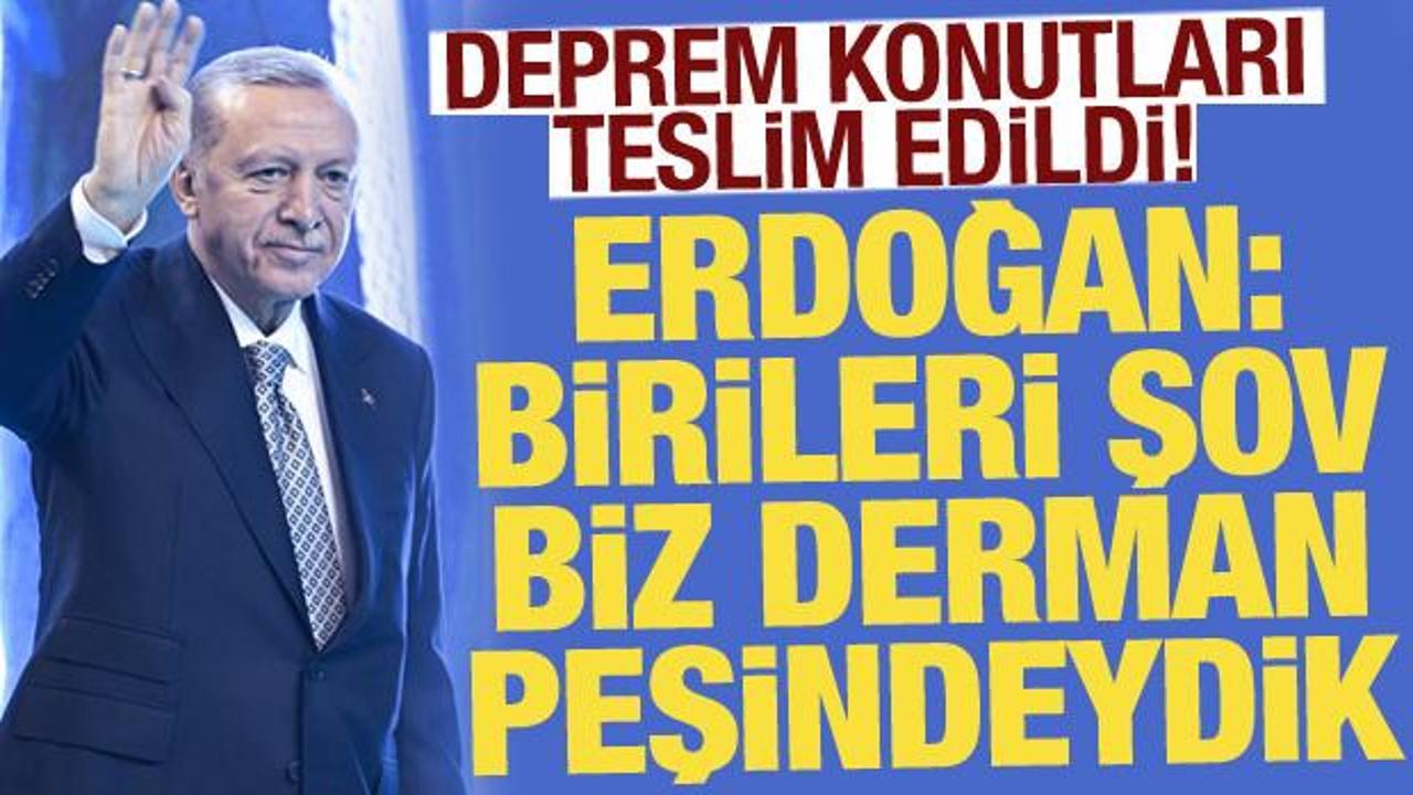 Cumhurbaşkanı Erdoğan: Deprem g&uuml;nl&uuml;k tartışma mezesi değil