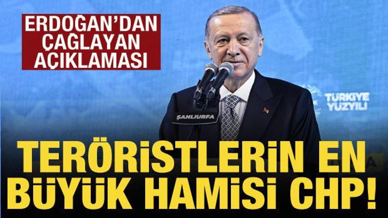 Cumhurbaşkanı Erdoğan'dan CHP'ye tepki: Ter&ouml;ristlerin en b&uuml;y&uuml;k hamisi!