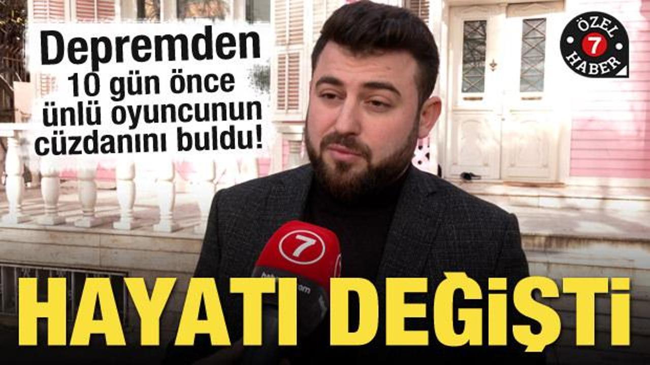 Depremden 10 g&uuml;n &ouml;nce &uuml;nl&uuml; oyuncunun c&uuml;zdanını buldu! Hayatı değişti