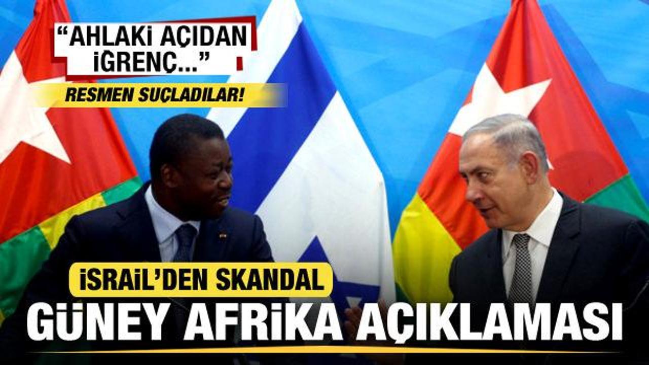İsrail'den skandal G&uuml;ney Afrika a&ccedil;ıklaması! Resmen su&ccedil;ladılar: Ahlaki a&ccedil;ıdan iğren&ccedil;