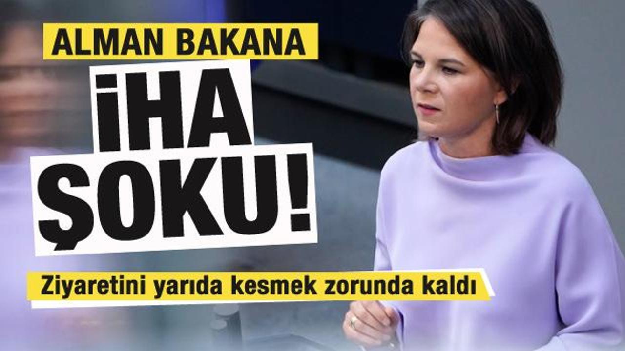 Almanya Dışişleri Bakanı'na İHA şoku! Ziyaretini yarıda kesti