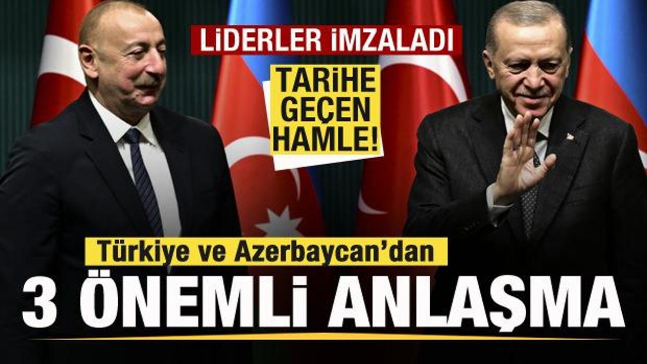Başkan Erdoğan ve Aliyev imzaladı! Türkiye ve Azerbaycan'dan tarihi adım