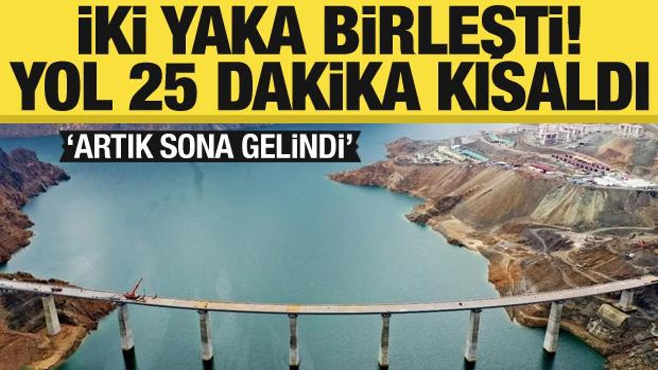 Yusufeli&rsquo;nde iki yaka birleşti, Artvin&rsquo;e gidiş gelişte yol 25 dakika kısaldı