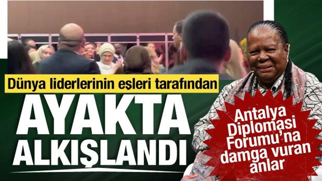Antalya Diplomasi Forumu'nda G&uuml;ney Afrika Dışişleri Bakanı Pandor ayakta alkışlandı
