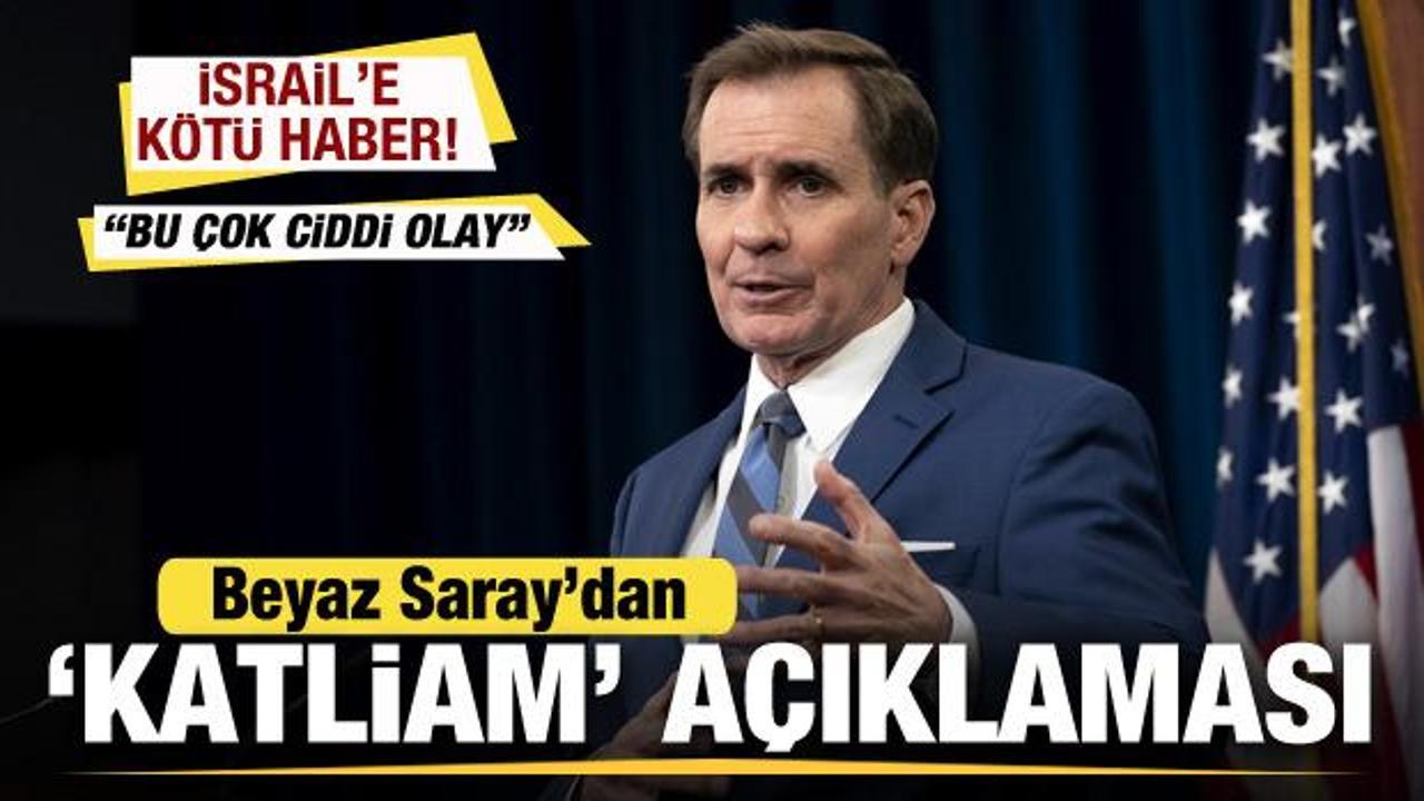 Beyaz Saray'dan son dakika Gazze a&ccedil;ıklaması! İsrail'e k&ouml;t&uuml; haber: Bu ciddi bir olay