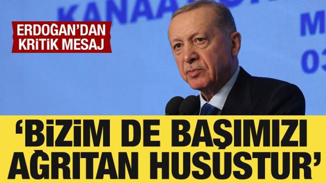 Cumhurbaşkanı Erdoğan'dan enflasyon mesajı
