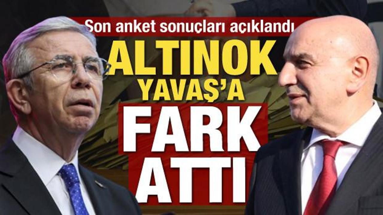 Ankara i&ccedil;in son anket sonu&ccedil;ları a&ccedil;ıklandı! Turgut Altınok Mansur Yavaş'a fark attı