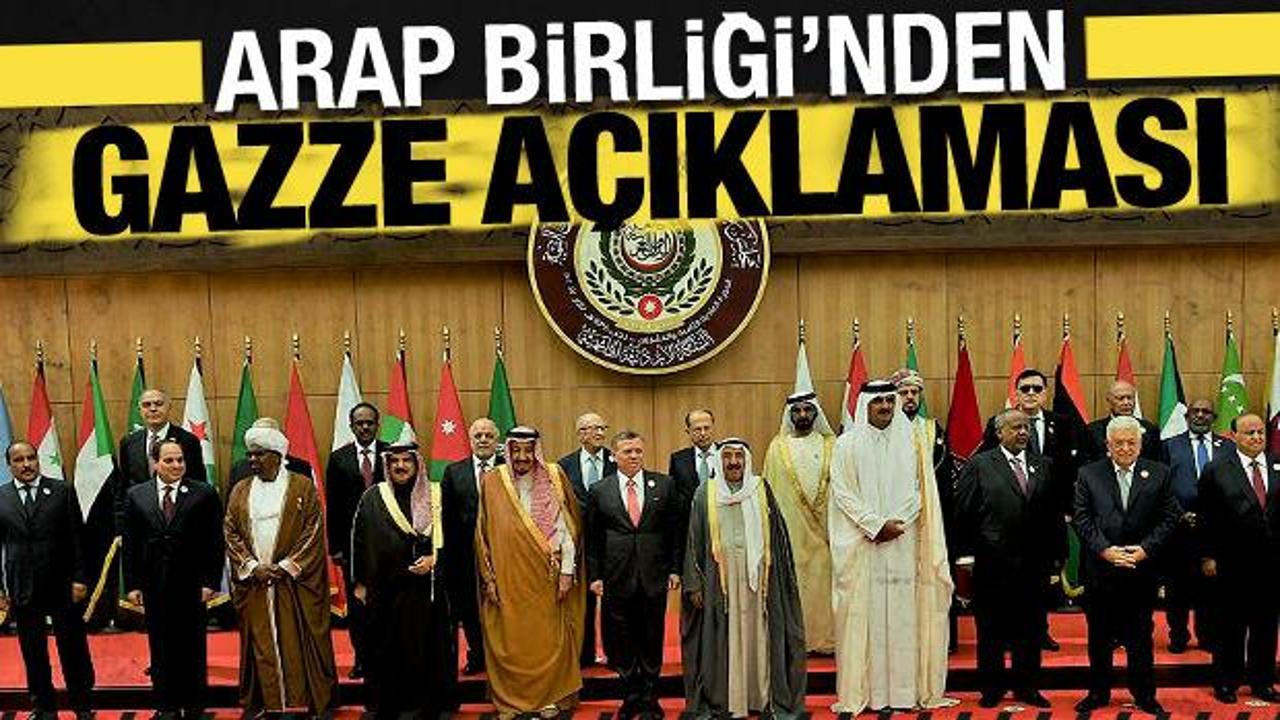 Arap Birliği'nden son dakika Gazze a&ccedil;ıklaması: T&uuml;m insanlık adına utan&ccedil; verici
