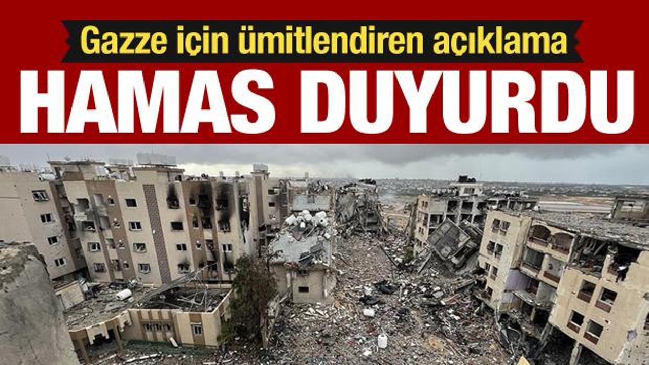 Gazze Şeridi'nde soykırım sürerken Hamas'tan flaş ateşkes açıklaması