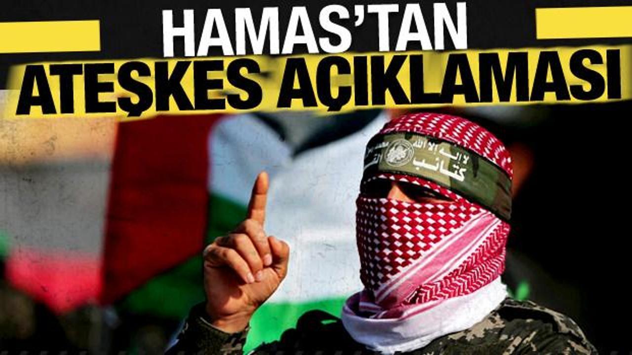 Hamas'tan ateşkes açıklaması! ABD ve İsrail'i suçladılar