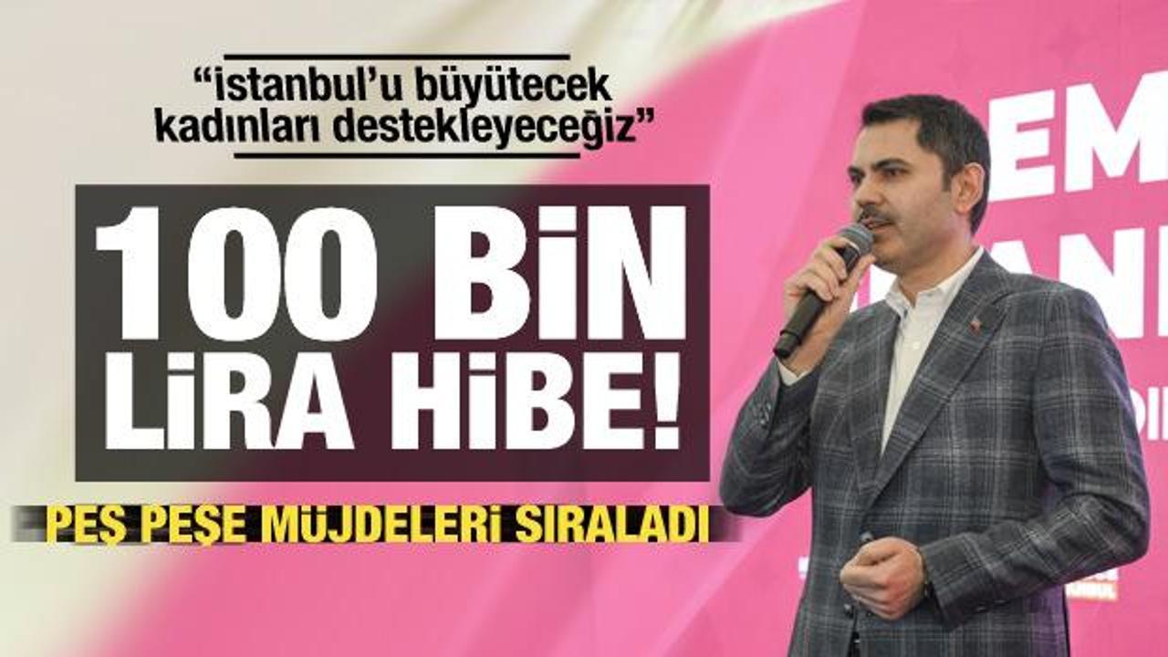 Murata Kurum: 1 Nisan'dan itibaren tüm kadın girişimcilerimize 100 bin lira hibe!