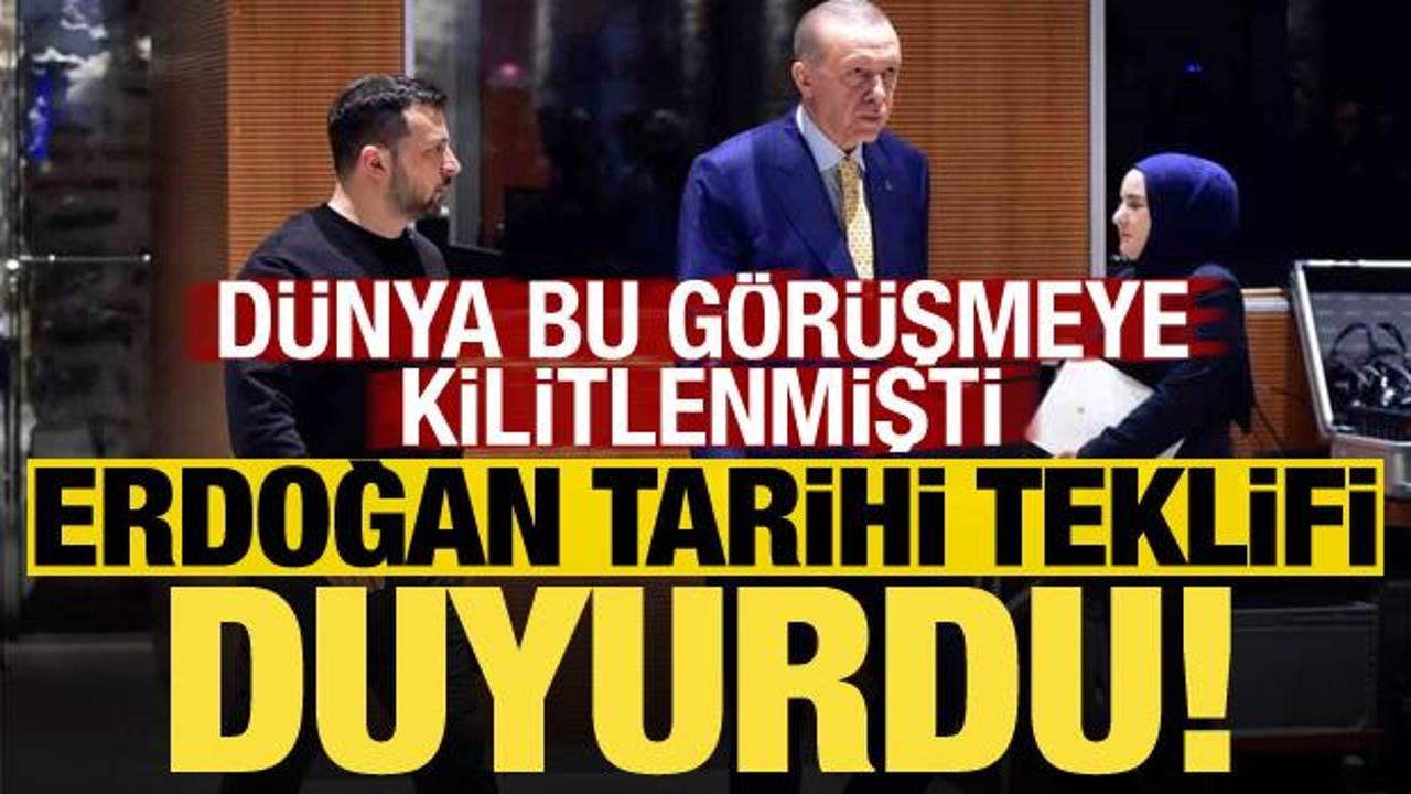 Son dakika: Dünya bu görüşmeye kilitlenmişti! Erdoğan tarihi teklifi duyurdu...
