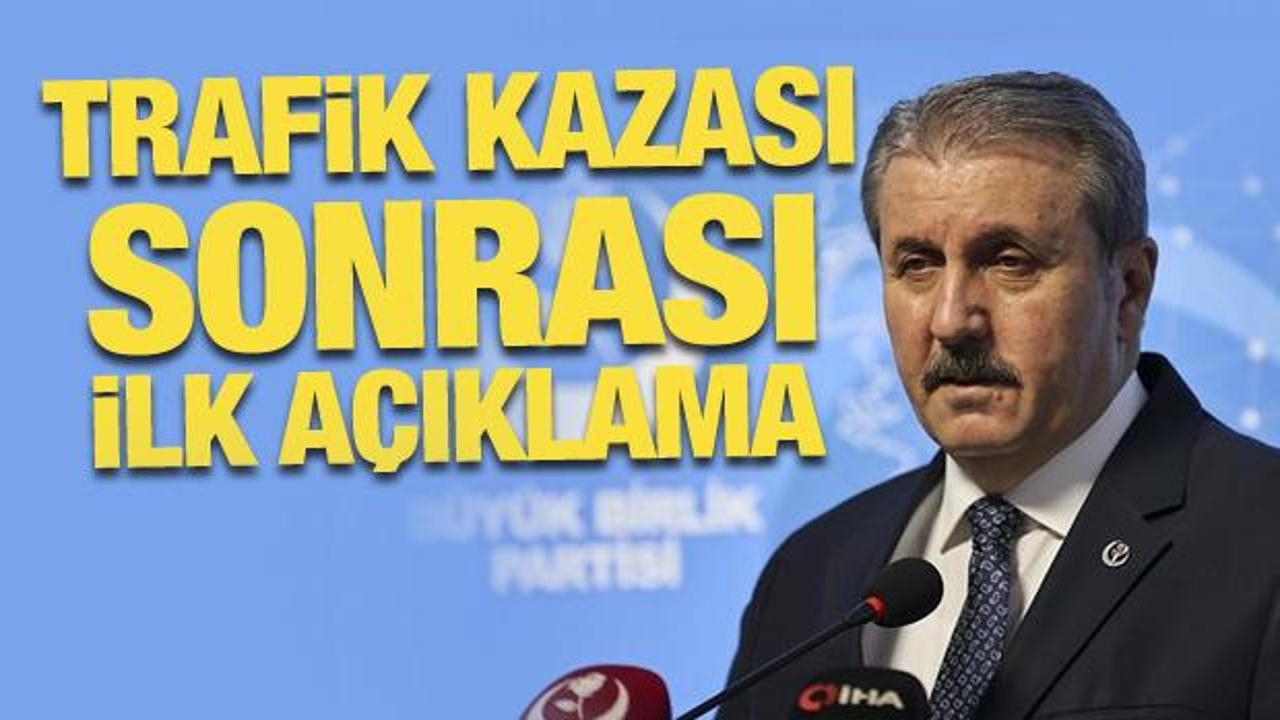 Son Dakika: Mustafa Destici'den kaza sonrası ilk açıklama!