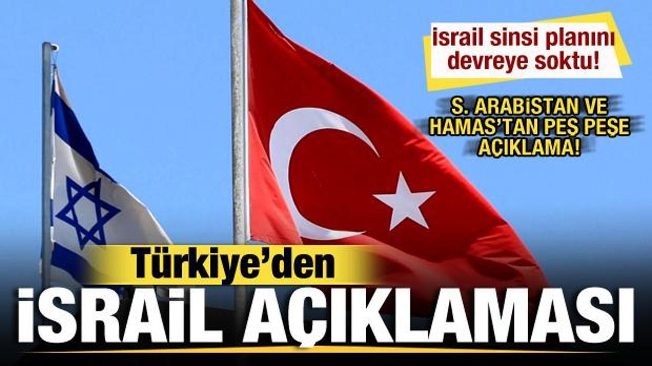 Türkiye'den son dakika İsrail açıklaması! İsrail sinsi planını devreye sokmuştu