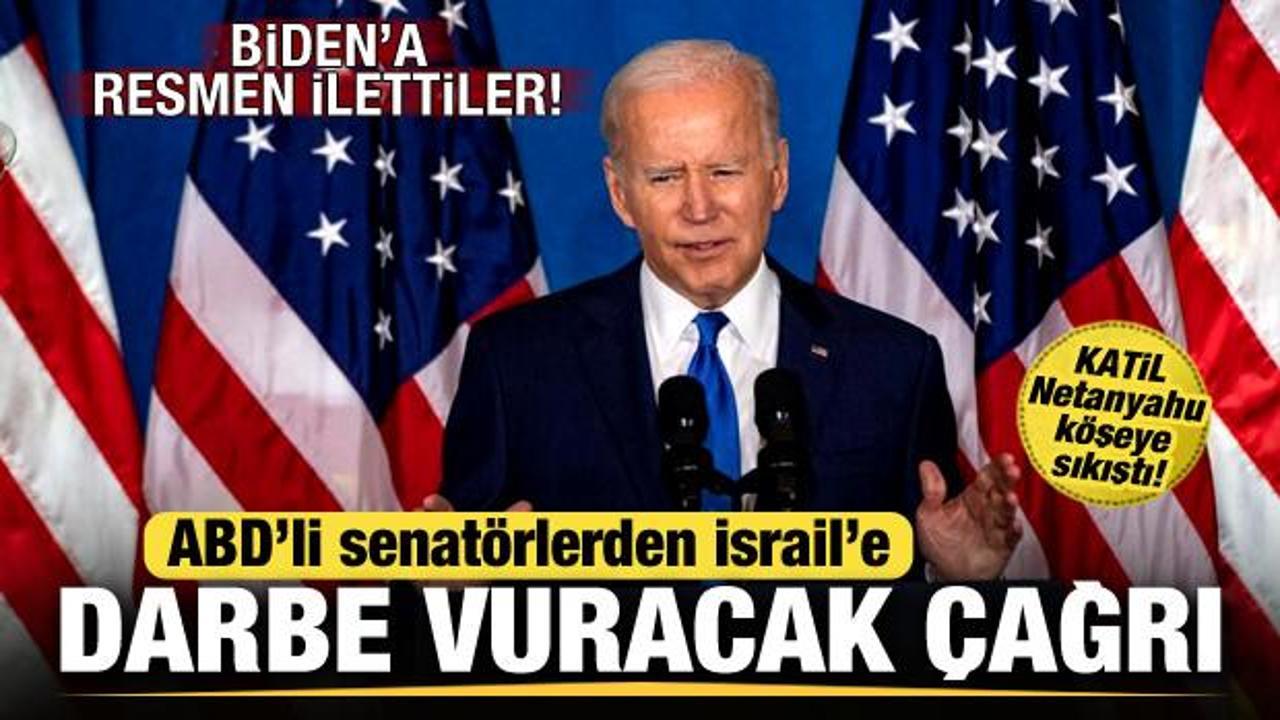 ABD'li 8 senatörden İsrail'e ağır darbe vuracak çağrı! Biden'a resmen ilettiler