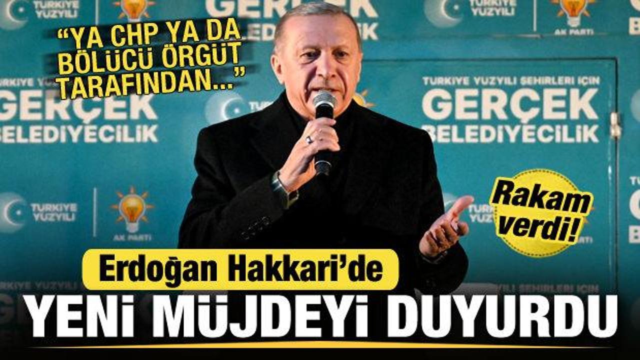 Cumhurbaşkanı Erdoğan'dan Hakkari'ye doğal gaz müjdesi! CHP'ye de sert tepki