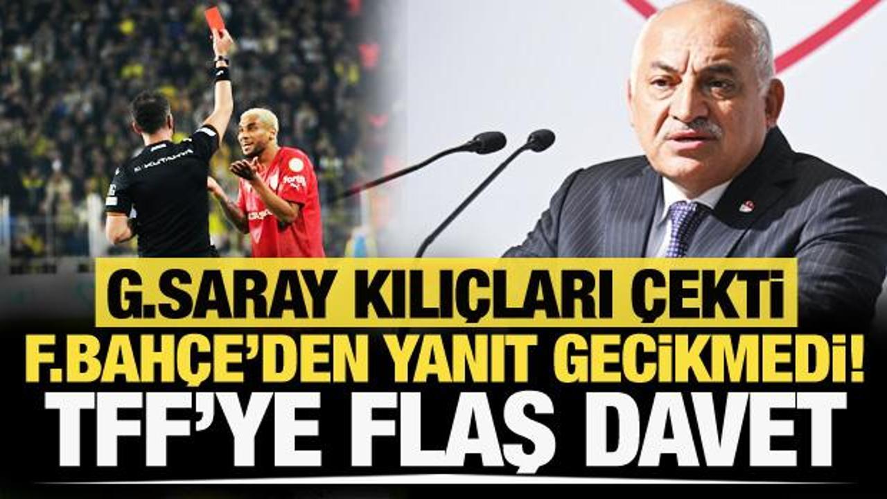 Galatasaray kılı&ccedil;ları &ccedil;ekti, Fenerbah&ccedil;e'den yanıt ge&ccedil;ikmedi: TFF'ye flaş davet