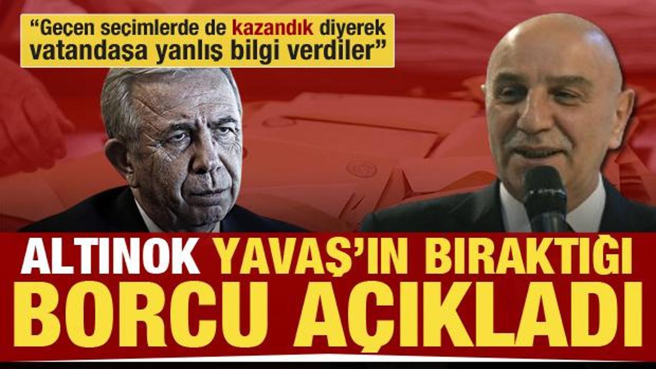 Turgut Altınok, Ankara B&uuml;y&uuml;kşehir Belediyesi'nin borcunu a&ccedil;ıkladı