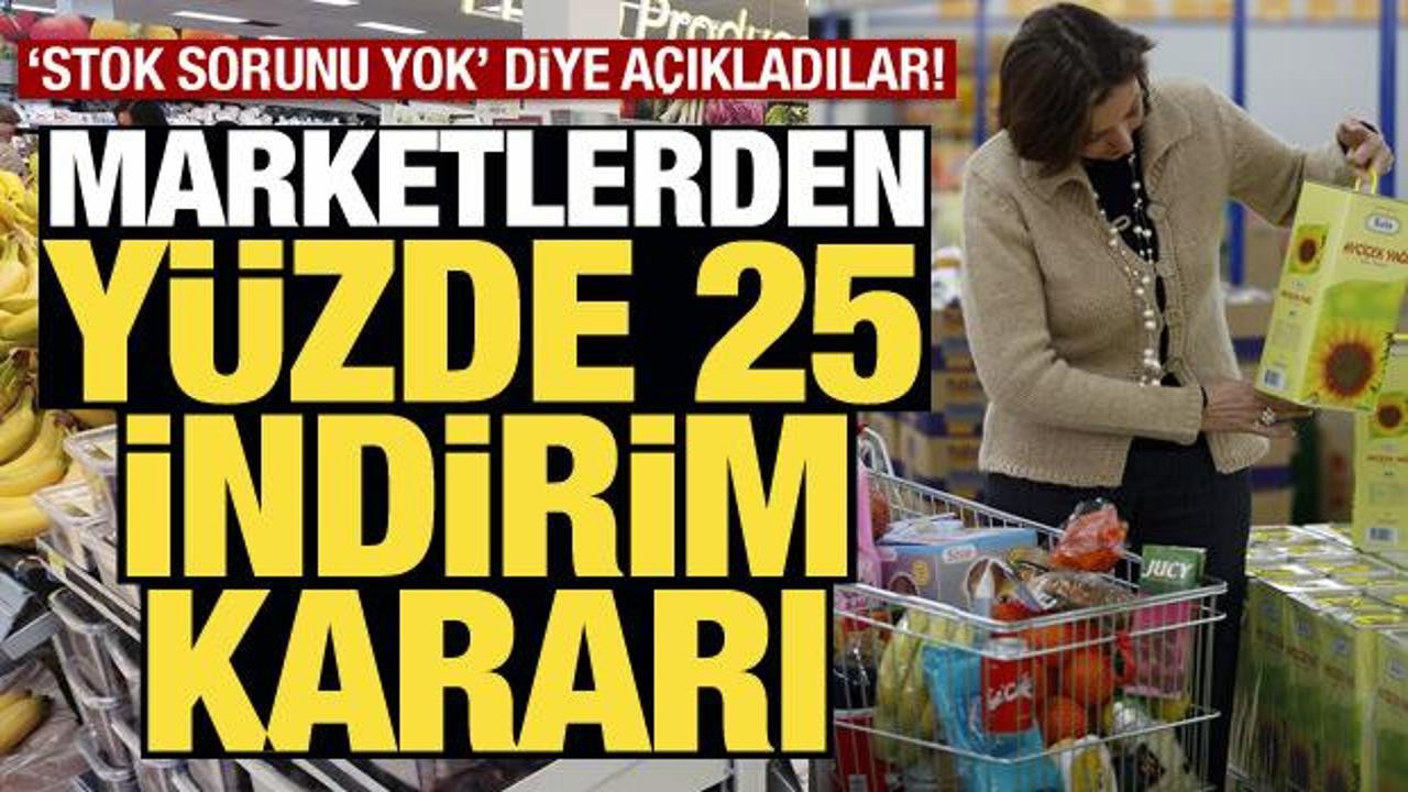 Yerel zincir marketler İstanbul'da temel gıdada yüzde 25'e varan indirim yapacak