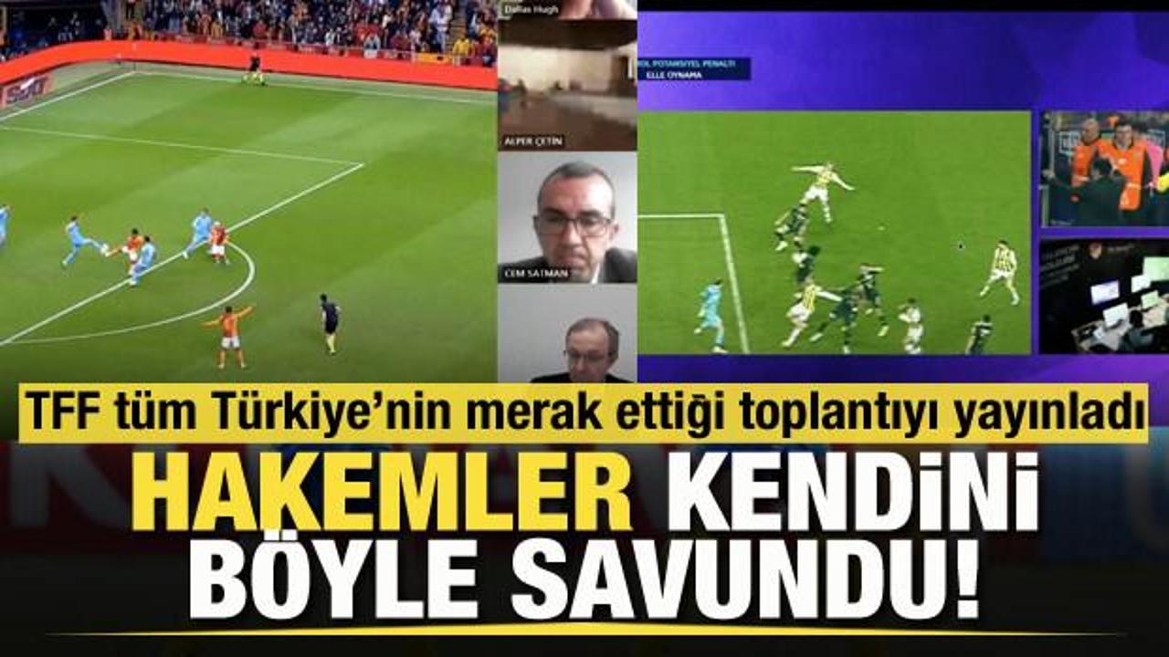 TFF, d&uuml;n basına sızdırılan hakem toplantısının tamamını yayınladı!