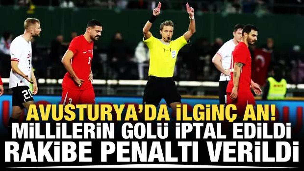 Türkiye'nin golü iptal edildi, rakibe penaltı verildi!