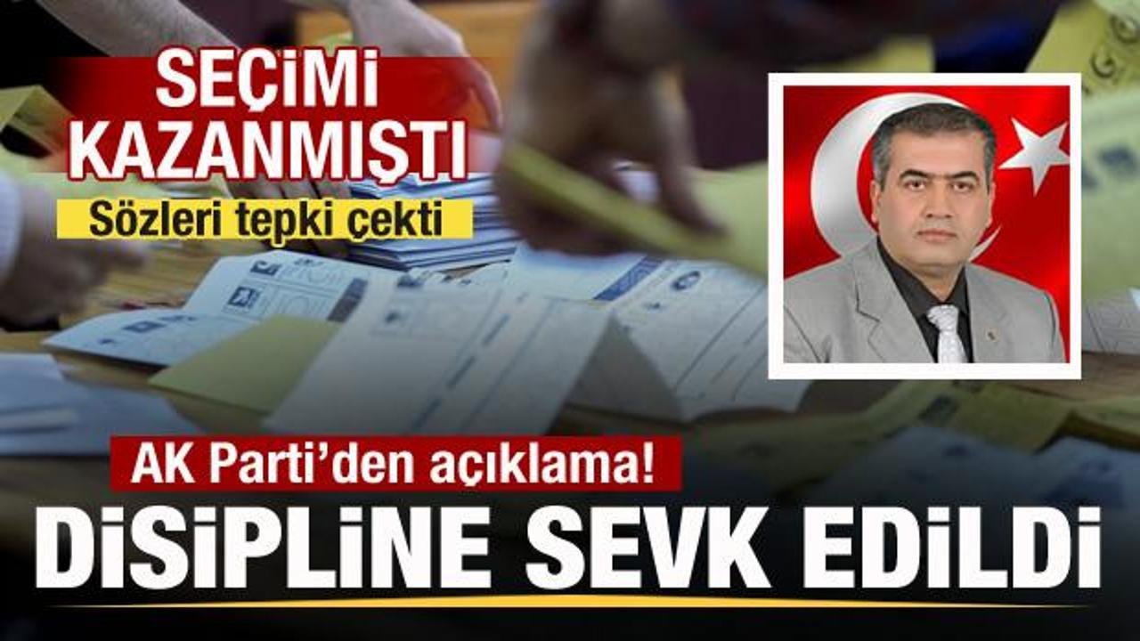 AK Parti'den açıklama! Seçimi kazanan Selahattin Çolak disiplin kuruluna sevk edildi