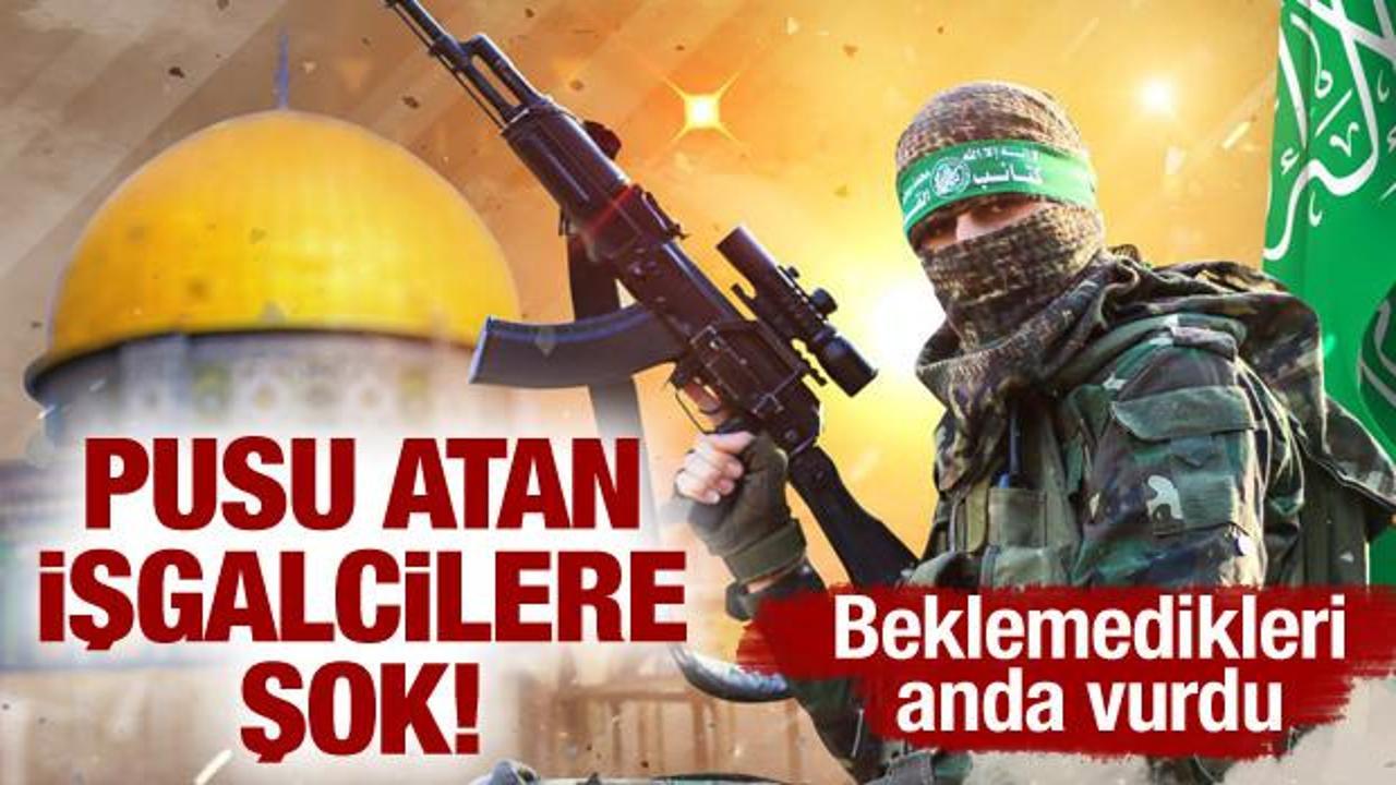 Beklemedikleri anda vurdu: Kassam Tugayları'ndan pusu atan işgalcilere şok!