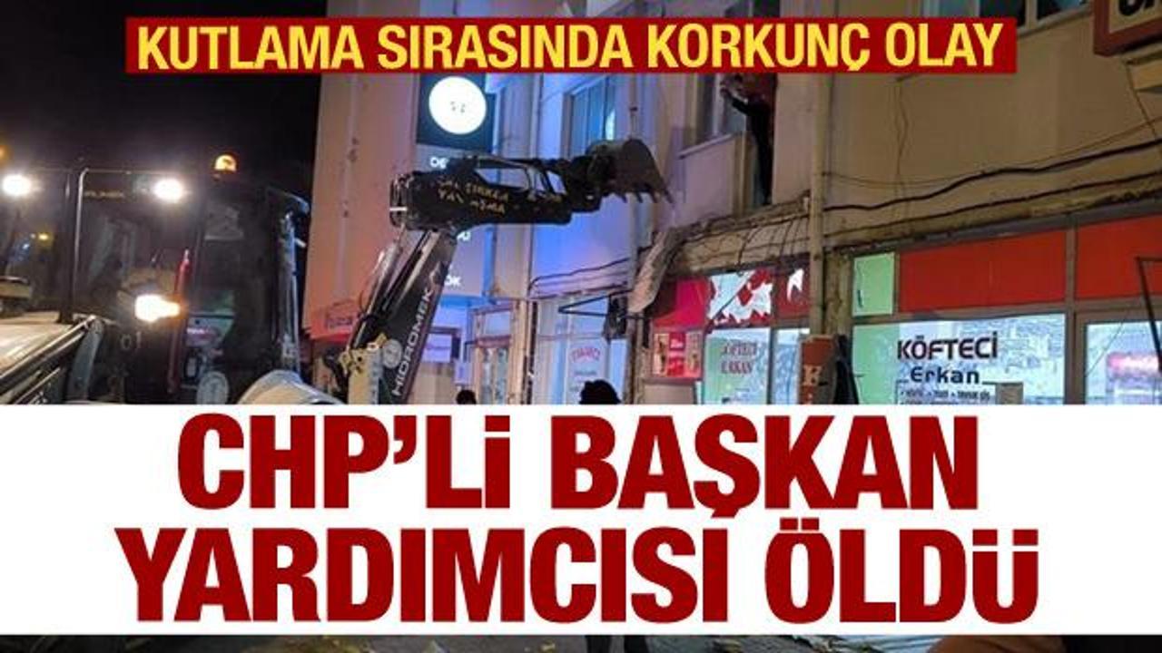 CHP'li başkan yardımcısı öldü! Kutlama sırasında korkunç olay