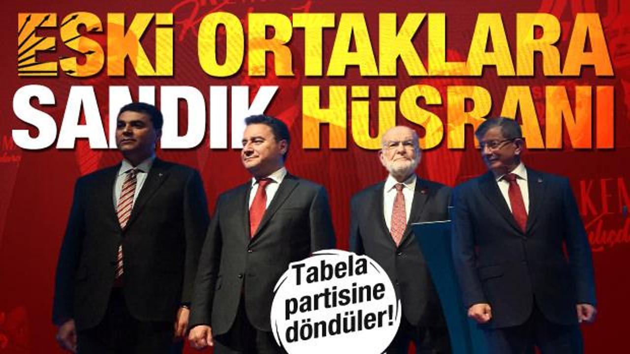 CHP'nin eski ortakları tabela partisine döndü! Davutoğlu, Babacan, Karamollaoğlu'na hüsran