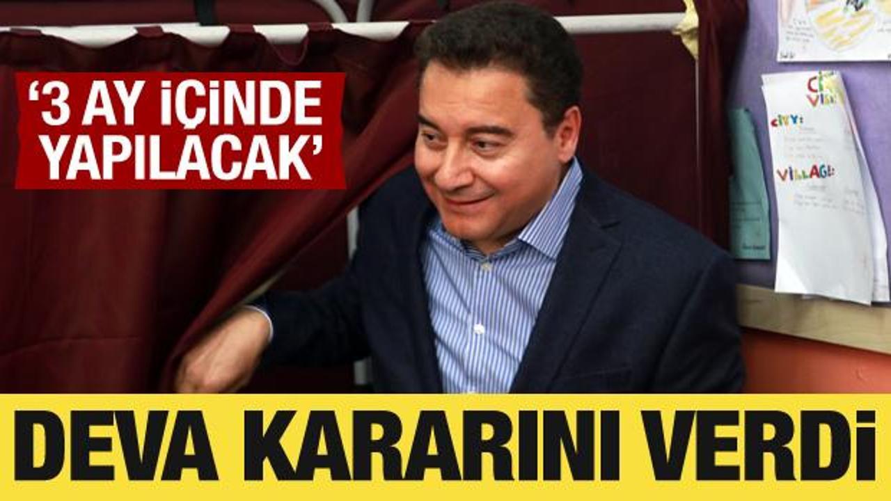 İYİ Parti'nin ardından DEVA Partisi de kongreye gidiyor