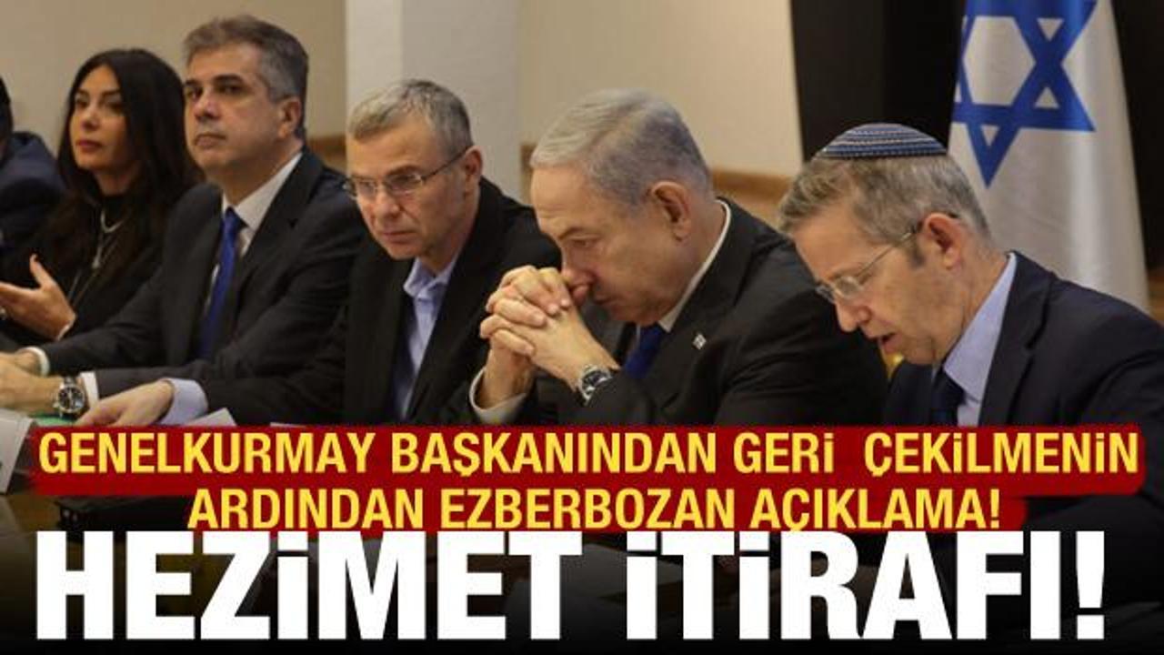İsrail'den savaş a&ccedil;ıklaması: Hedeflere tam ulaşamadık